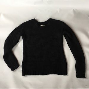 Black soft pullover sweater